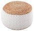 Pouf Hocker Jute rund