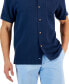 ფოტო #3 პროდუქტის Men's Al Fresco Tropics Silk Short-Sleeve Shirt