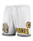 Men's White San Diego Padres Logo Mesh Shorts