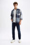 Фото #2 товара Рубашка мужская Defacto Relax Fit Kareli с длинным рукавом из фланели