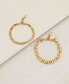 ფოტო #2 პროდუქტის 18K Gold Plated Simple Flat Chain Bracelet