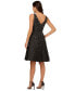 ფოტო #2 პროდუქტის Women's Beaded Fit & Flare Taffeta Dress