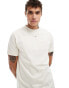 ASOS DESIGN textured t-shirt in ecru