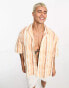 Фото #1 товара Reclaimed Vintage oversized short sleeve waffle shirt in ombre