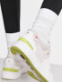 On Running The Roger Clubhouse trainers in white and lime