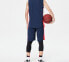 李宁 贴片撞色设计篮球套装 男款 蓝色 / Трендовый спортивный костюм баскетбола Li-Ning AATP067-4, с дизайном контрастных вставок, синего цвета.