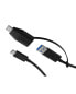 Фото #3 товара ICY BOX IB-CB033 - 0.35 m - USB C - USB A - USB 3.2 Gen 2 (3.1 Gen 2) - 10000 Mbit/s - Black