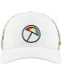 Фото #2 товара Men's White Arnold Palmer Invitational Floral Tech Flexfit Adjustable Hat