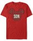 Фото #1 товара Men's Son Holiday Patch Short Sleeve T-Shirt