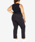 Фото #7 товара Plus Size Super Stretch Zip Regular Length Pant