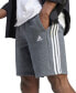 Фото #5 товара Men's 3-Stripes 10" Fleece Shorts