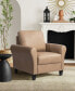 Фото #6 товара 35.4" W Faux Leather Wilshire Chair with Rolled Arms