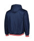 Фото #4 товара Куртка с капюшоном JH Design мужская Разворотная Флисовая Full-Snap Navy St. Louis Cardinals