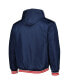 Men's Navy St. Louis Cardinals Reversible Fleece Full-Snap Hoodie Jacket