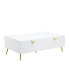 Gaines Coffee Table, White High Gloss Finish