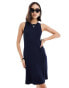 Фото #4 товара Vero Moda knitted racer swing dress in navy