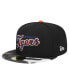 ფოტო #2 პროდუქტის Men's Black Detroit Tigers Metallic Camo 59FIFTY Fitted Hat