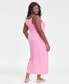 Фото #2 товара Trendy Plus Size Ribbed Midi Dress, Created for Macy's