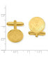 ფოტო #2 პროდუქტის Kelly Waters Gold-plated Round Masonic Cuff Links