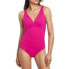 Фото #2 товара Lauren Ralph Lauren Womens Beach Club Twisted One Piece Swimsuit Pink Size 8