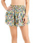 Фото #1 товара Juniors' Floral Print Cover-Up Skirt, Created for Macy's