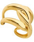 ფოტო #2 პროდუქტის Gold-Tone or Silver-Tone Statement Curb Link Cuff Bracelet
