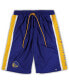 Фото #1 товара Men's Royal Golden State Warriors Big and Tall Referee Iconic Mesh Shorts