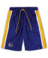 ფოტო #1 პროდუქტის Men's Royal Golden State Warriors Big and Tall Referee Iconic Mesh Shorts