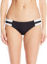 Фото #1 товара Seafolly Women's 236695 Bikini Bottom BLACK Swimwear Size 10