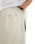 GANT drawcord cotton linen trousers in beige