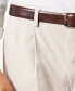 ფოტო #4 პროდუქტის Men's Big & Tall Easy Classic Pleated Fit Khaki Stretch Pants