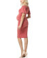 ფოტო #2 პროდუქტის Maternity Convertible Shoulder Ruched Midi Dress