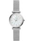 ფოტო #1 პროდუქტის Women's Mini Carlie Stainless Steel Mesh Bracelet Watch 28mm