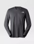 Фото #8 товара The North Face Lightbright long-sleeve t-shirt in asphalt grey-tnf black