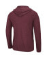 ფოტო #4 პროდუქტის Men's Heathered Maroon Texas A&M Aggies Campus Long Sleeve Hooded T-shirt