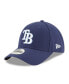 Фото #1 товара Men's Navy Tampa Bay Rays League 9Forty Adjustable Hat