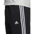 Adidas Essentials 3 Stripes Fleece Mens Pants Black-White bk7427