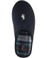 Фото #7 товара Men's Klarence Plaid Scuff Slipper