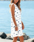 Фото #2 товара Women's Starburst Tie Dye Jersey Mini Beach Dress