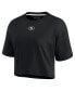 ფოტო #3 პროდუქტის Women's Black San Francisco 49ers Super Soft Short Sleeve Cropped T-shirt