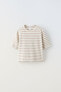 Striped linen t-shirt