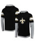 Men's Black New Orleans Saints Long Sleeve Hoodie T-shirt Черный, XL - фото #2