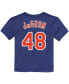 ფოტო #4 პროდუქტის Toddler Boys Jacob Degrom Royal New York Mets Player Name and Number T-shirt