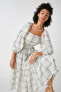 Kadın / Kız Lacivert Ekose Elbise 2SAL80072IW