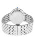 ფოტო #3 პროდუქტის Women's Genoa Swiss Quartz Silver-Tone Stainless Steel Bracelet Watch 36mm