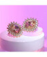 ფოტო #3 პროდუქტის Women's Stone Stud Earrings