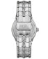 ფოტო #3 პროდუქტის Men's Vert Three Hand Date Silver-Tone Stainless Steel Watch 44mm