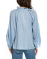 Фото #2 товара Ungaro Jordyn Silk-Blend Top Women's Blue Xs