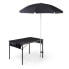 by Picnic Time Black Travel Table Portable Folding Table