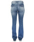 Фото #2 товара Juniors' Thick-Stitch Flap-Pocket Bootcut Jeans